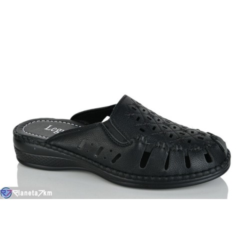 Шлепки жіночі на літо (8 пар р.37-42) чорний  "ZORINA"