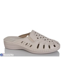 Шлепки жіночі на літо (8 пар р.37-42) бежевий  "ZORINA"