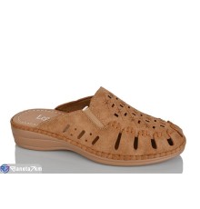 Шлепки жіночі на літо (8 пар р.37-42) коричневий  "ZORINA"