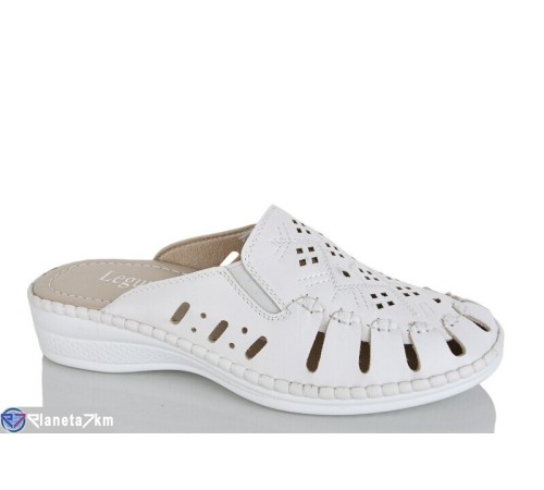 Шлепки жіночі на літо (8 пар р.37-42) білий  "ZORINA"