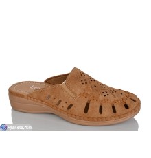 Шлепки жіночі на літо (8 пар р.37-42) коричневий  "ZORINA"