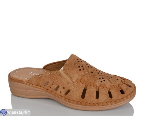 Шлепки жіночі на літо (8 пар р.37-42) коричневий  "ZORINA"