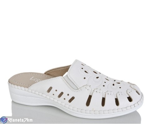 Шлепки жіночі на літо (8 пар р.37-42) білий  "ZORINA"