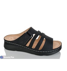 Шлепки жіночі на літо (8 пар р.37-42) чорний  "ZORINA"