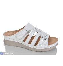 Шлепки жіночі на літо (8 пар р.37-42) білий  "ZORINA"