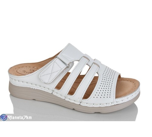 Шлепки жіночі на літо (8 пар р.37-42) білий  "ZORINA"