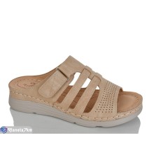 Шлепки жіночі на літо (8 пар р.37-42) коричневий  "ZORINA"