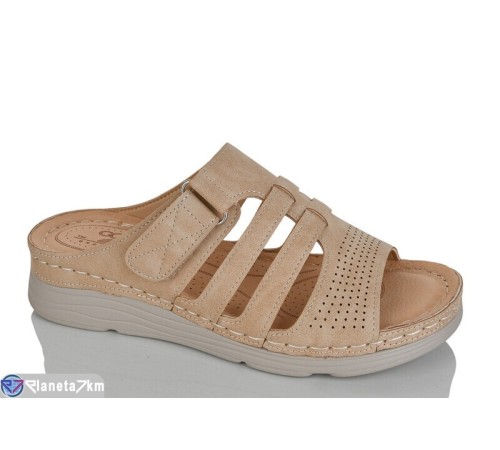 Шлепки жіночі на літо (8 пар р.37-42) коричневий  "ZORINA"