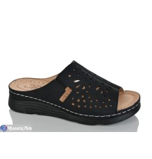 Шлепки жіночі на літо (8 пар р.37-42) чорний  "ZORINA"