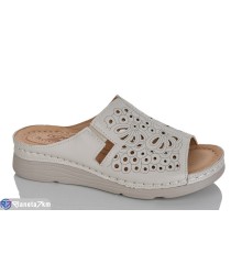 Шлепки жіночі на літо (8 пар р.37-42) бежевий  "ZORINA"