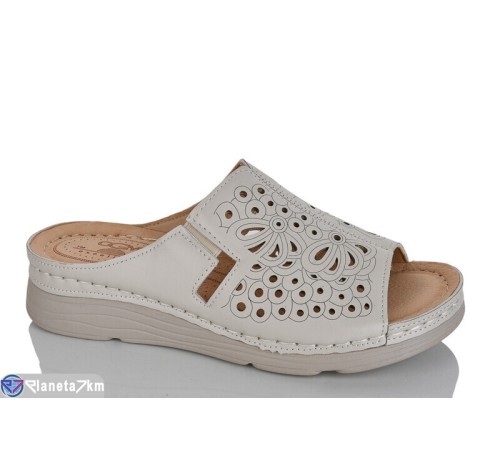 Шлепки жіночі на літо (8 пар р.37-42) бежевий  "ZORINA"