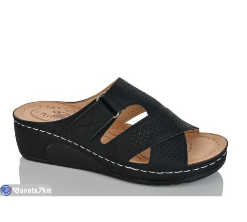 Шлепки жіночі на літо (8 пар р.37-42) чорний  "ZORINA"