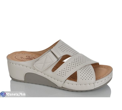 Шлепки жіночі на літо (8 пар р.37-42) бежевий  "ZORINA"