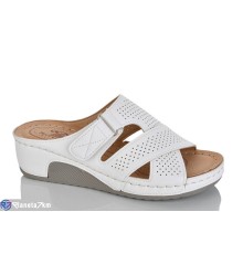 Шлепки жіночі на літо (8 пар р.37-42) білий  "ZORINA"