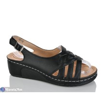 Босоніжки жіночі на літо (8 пар р.37-42) чорний  "ZORINA"