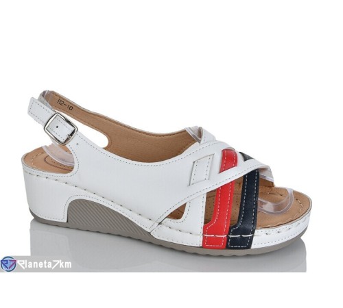 Босоніжки жіночі на літо (8 пар р.37-42) білий  "ZORINA"