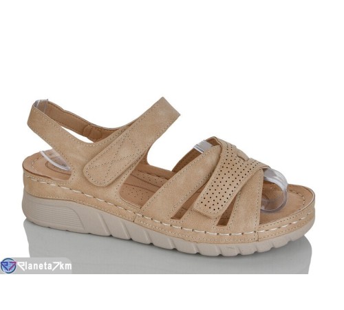 Босоніжки жіночі на літо (8 пар р.37-42) коричневий  "ZORINA"