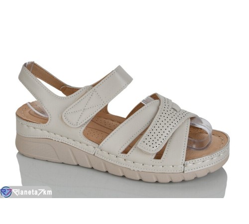 Босоніжки жіночі на літо (8 пар р.37-42) бежевий  "ZORINA"