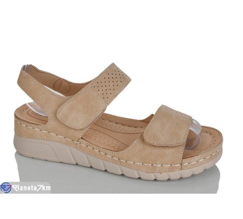 Босоніжки жіночі на літо (8 пар р.37-42) коричневий  "ZORINA"