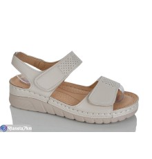 Босоніжки жіночі на літо (8 пар р.37-42) бежевий  "ZORINA"