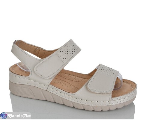 Босоніжки жіночі на літо (8 пар р.37-42) бежевий  "ZORINA"