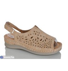 Босоніжки жіночі на літо (8 пар р.37-42) коричневий  "ZORINA"