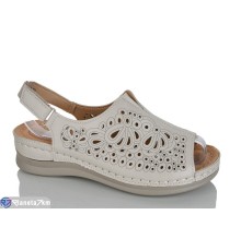 Босоніжки жіночі на літо (8 пар р.37-42) бежевий  "ZORINA"