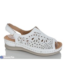 Босоніжки жіночі на літо (8 пар р.37-42) білий  "ZORINA"