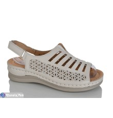 Босоніжки жіночі на літо (8 пар р.37-42) бежевий  "ZORINA"