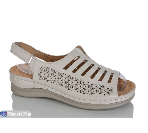 Босоніжки жіночі на літо (8 пар р.37-42) бежевий  "ZORINA"