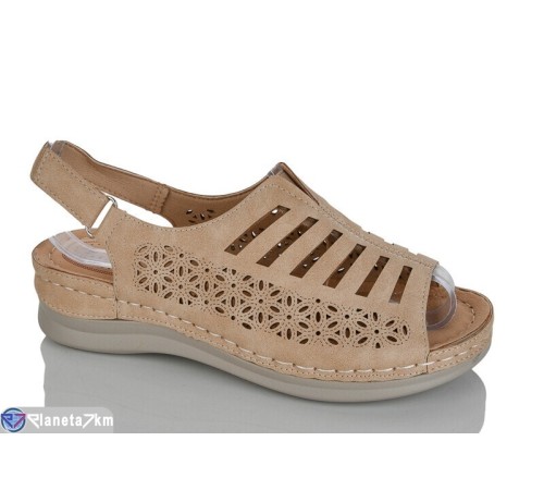 Босоніжки жіночі на літо (8 пар р.37-42) коричневий  "ZORINA"