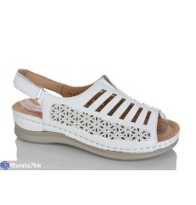 Босоніжки жіночі на літо (8 пар р.37-42) білий  "ZORINA"