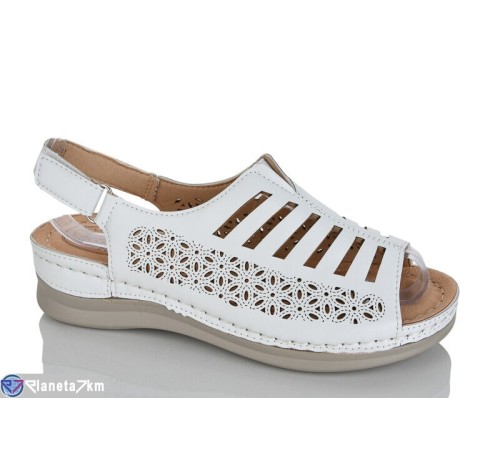 Босоніжки жіночі на літо (8 пар р.37-42) білий  "ZORINA"