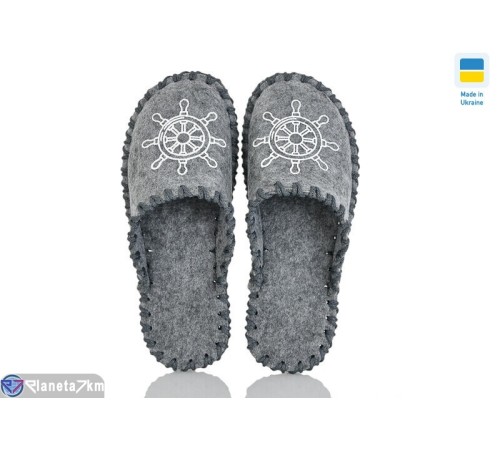 Тапки чоловічі на весну/осінь (9 пар р.40-45) сірий  "Activ"