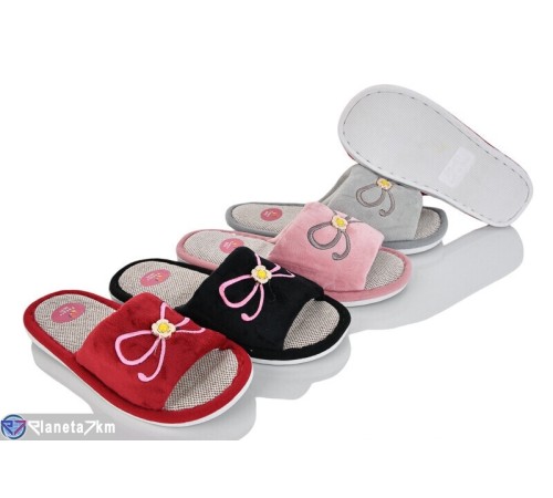 Тапки жіночі на весну/осінь (6 пар р.36-41) мікс  "Ladmir"