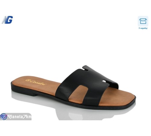 Шлепки жіночі на літо (8 пар р.36-41) чорний  "Navigator"