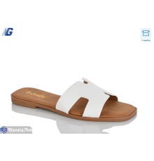 Шлепки жіночі на літо (8 пар р.36-41) білий  "Navigator"