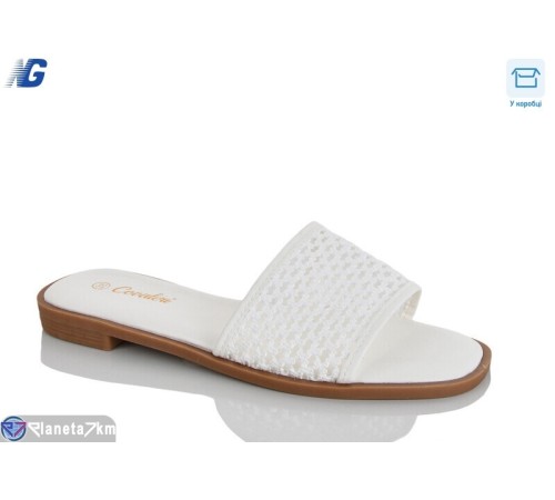 Шлепки жіночі на літо (8 пар р.36-41) білий  "Navigator"