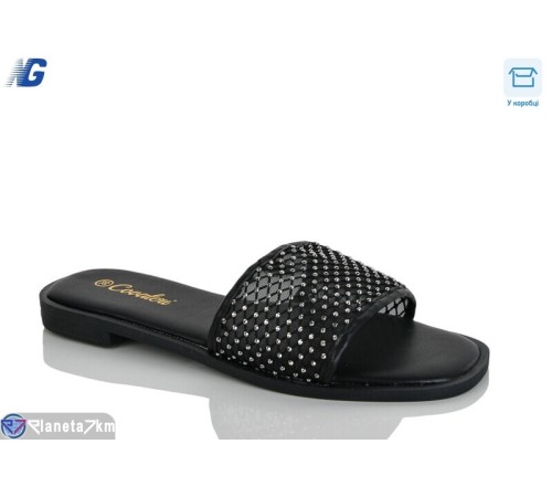 Шлепки жіночі на літо (8 пар р.36-41) чорний  "Navigator"