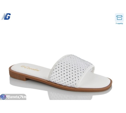 Шлепки жіночі на літо (8 пар р.36-41) білий  "Navigator"