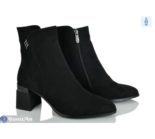 Черевики жіночі на весну/осінь (6 пар р.36-40) чорний  "MARADONA"