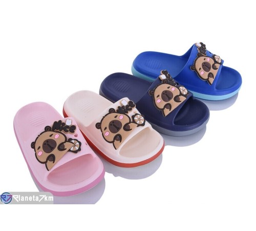 Шлепки дитячі на літо (12 пар р.24-29) мікс  "LUXORIS"