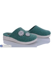 Тапки жіночі на весну/осінь (6 пар р.36-40) зелений  "LUXORIS"
