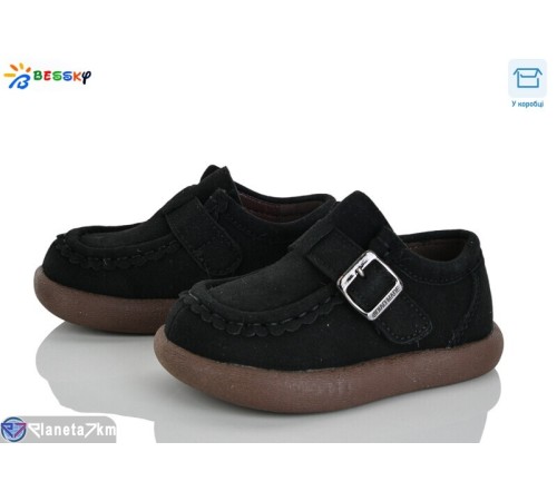 Дитячі туфлі на весну/осінь (8 пар р.21-26) чорний  "Bessky-Kellaifeng"