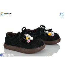 Дитячі туфлі на весну/осінь (8 пар р.25-30) чорний  "Bessky-Kellaifeng"