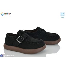 Дитячі туфлі на весну/осінь (8 пар р.25-30) чорний  "Bessky-Kellaifeng"