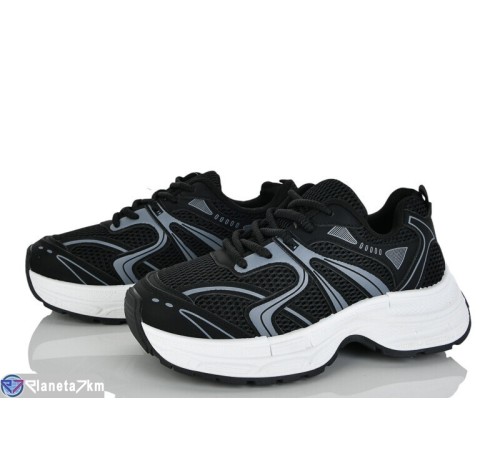 Кросівки жіночі на весну/осінь (8 пар р.36-41) чорний  "LOREDANA"