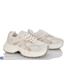 Кросівки жіночі на весну/осінь (8 пар р.36-41) бежевий  "LOREDANA"