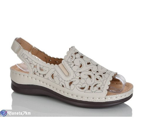 Босоніжки жіночі на літо (8 пар р.37-42) бежевий  "ZORINA"