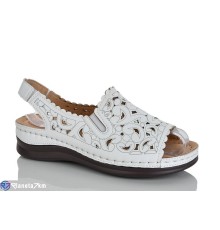 Босоніжки жіночі на літо (8 пар р.37-42) білий  "ZORINA"